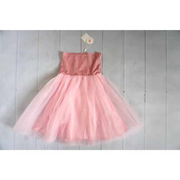 ODOLDI Girls Pink Velvet Tulle Dress, Size 130 NWT - Picture 3 of 9